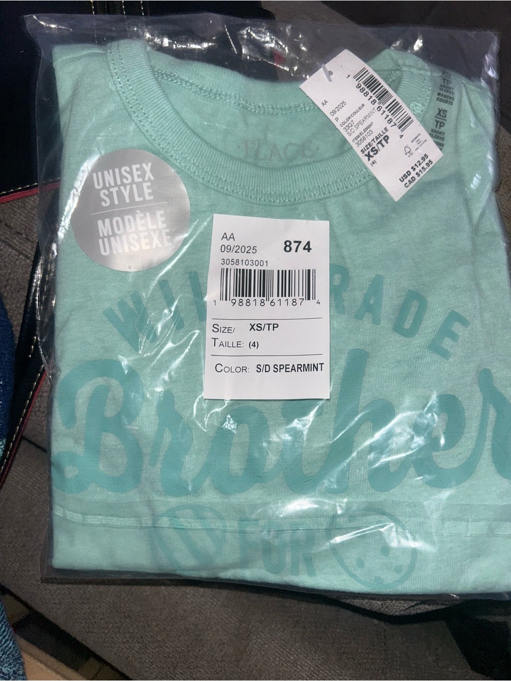 The Children's Place Spearmint Short Sleeve Tee
